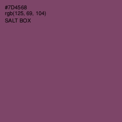 #7D4568 - Salt Box Color Image